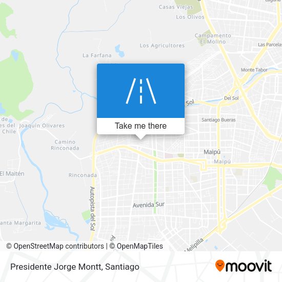 Presidente Jorge Montt map