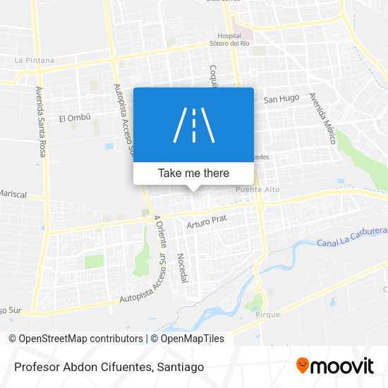Mapa de Profesor Abdon Cifuentes