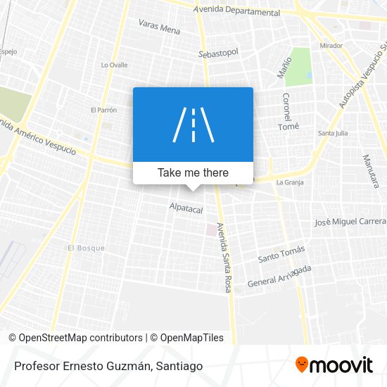 Mapa de Profesor Ernesto Guzmán
