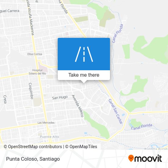 Mapa de Punta Coloso