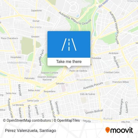 Mapa de Pérez Valenzuela