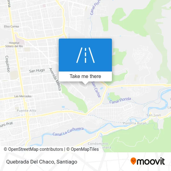 Quebrada Del Chaco map