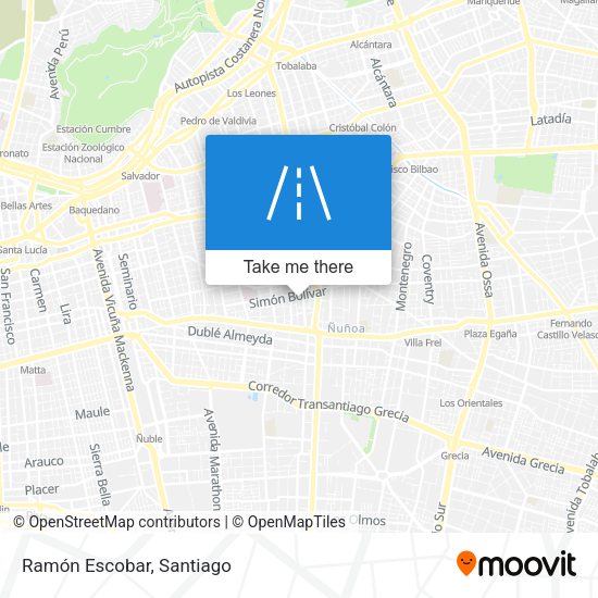 Mapa de Ramón Escobar