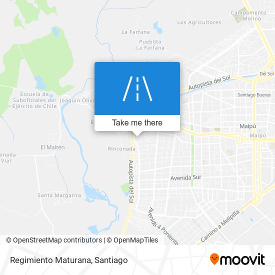 Mapa de Regimiento Maturana