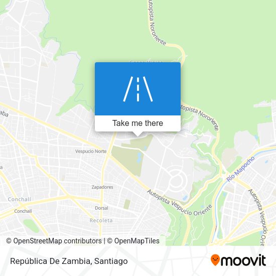 República De Zambia map