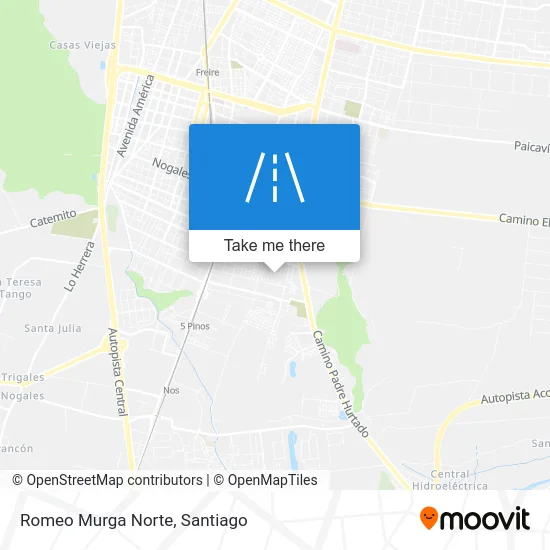 Romeo Murga Norte map