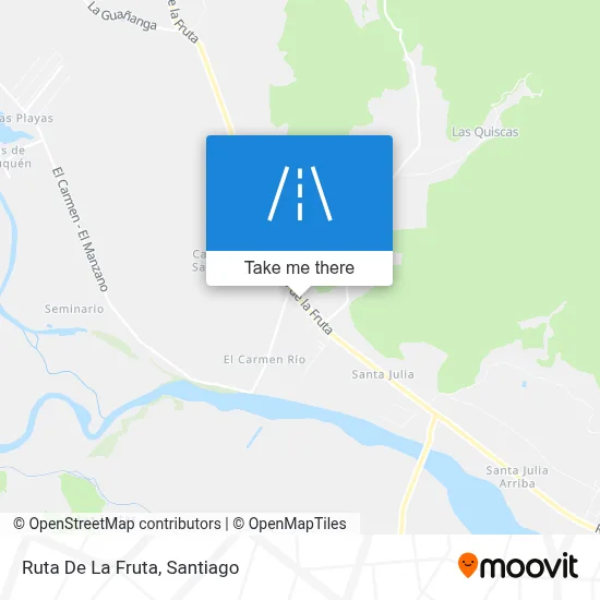 Ruta De La Fruta map