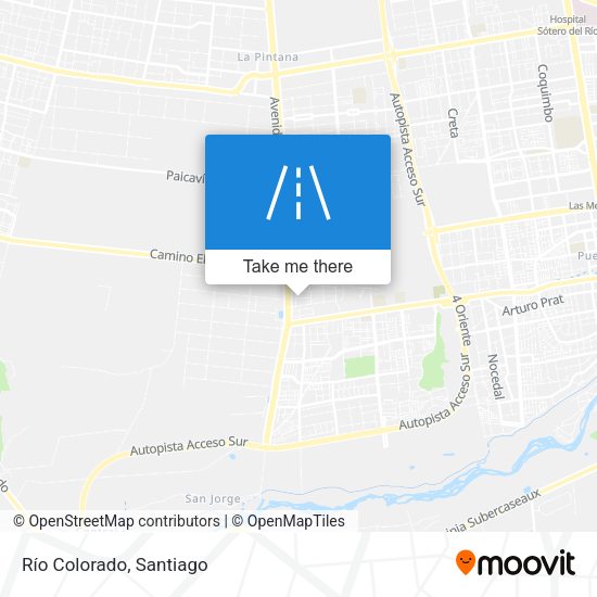 Río Colorado map