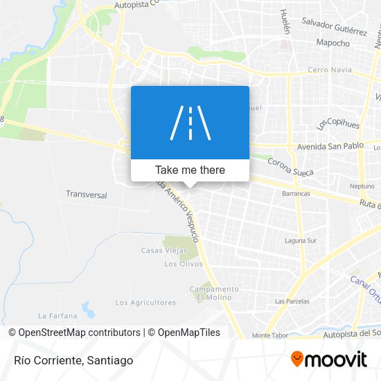 Mapa de Río Corriente