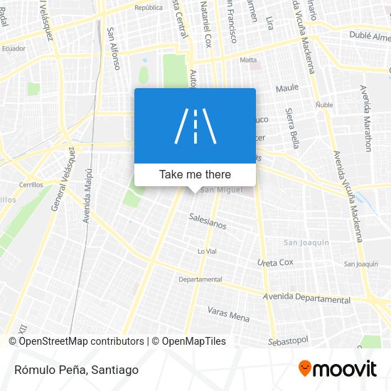 Rómulo Peña map