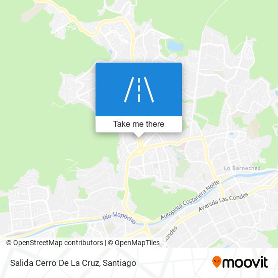 Mapa de Salida Cerro De La Cruz