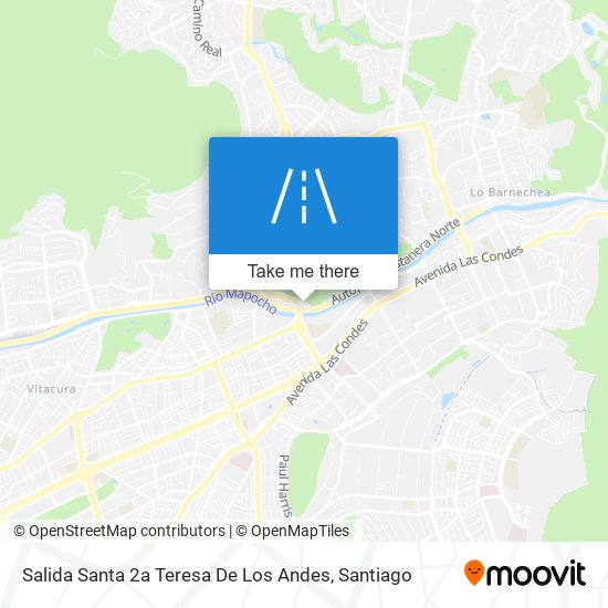 Salida Santa 2a Teresa De Los Andes map