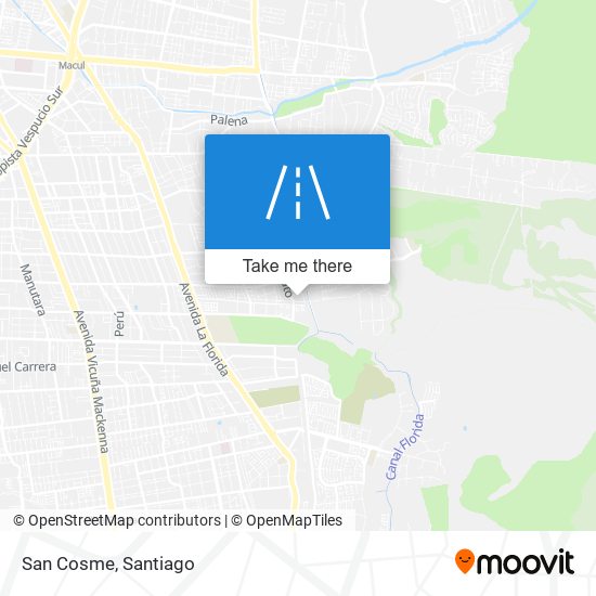 San Cosme map