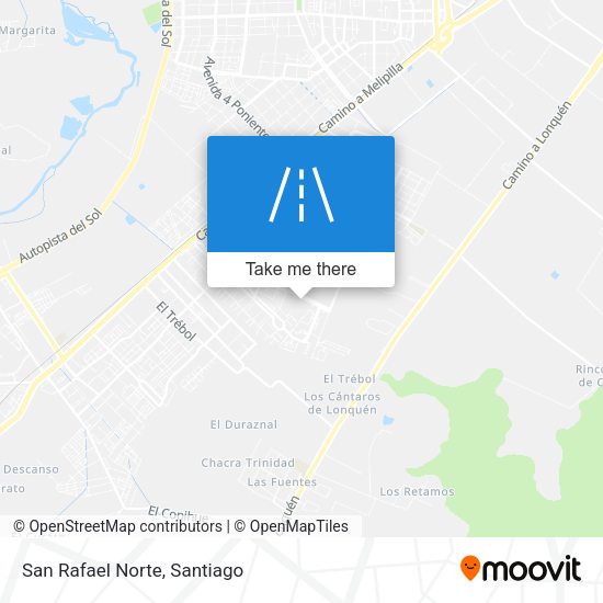 Mapa de San Rafael Norte