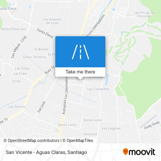 San Vicente - Aguas Claras map