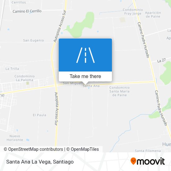 Mapa de Santa Ana La Vega