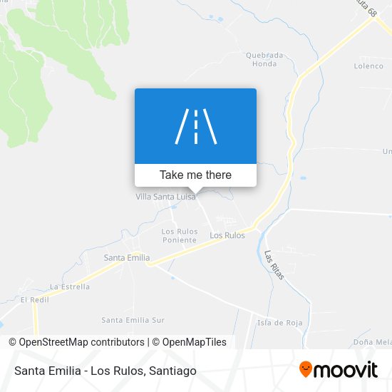 Santa Emilia - Los Rulos map