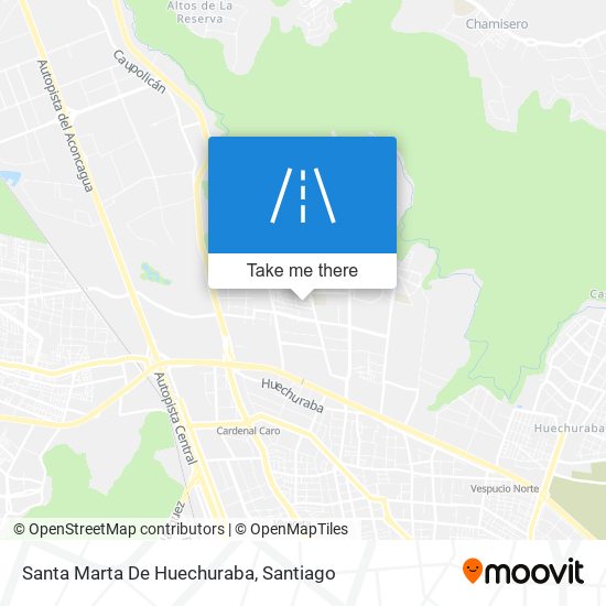 Mapa de Santa Marta De Huechuraba