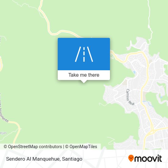 Mapa de Sendero Al Manquehue