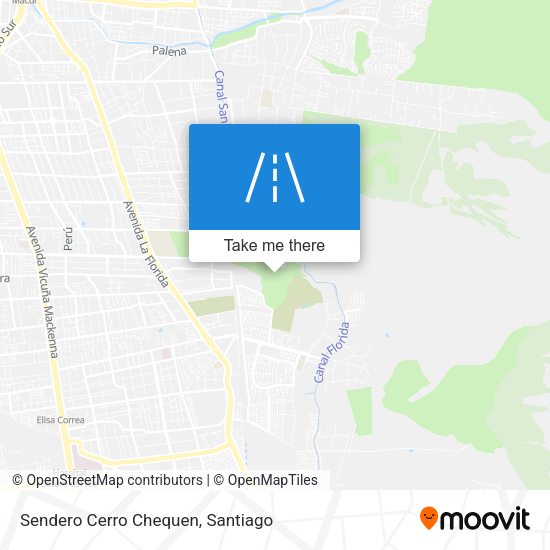 Mapa de Sendero Cerro Chequen
