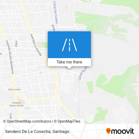 Sendero De La Cosecha map