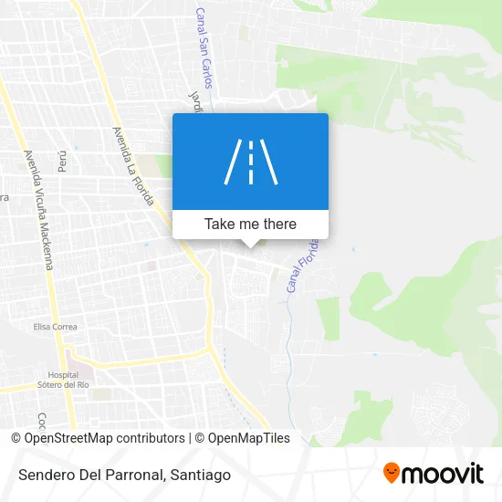 Sendero Del Parronal map