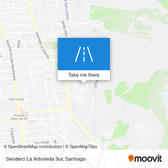 Mapa de Sendero La Arboleda Sur