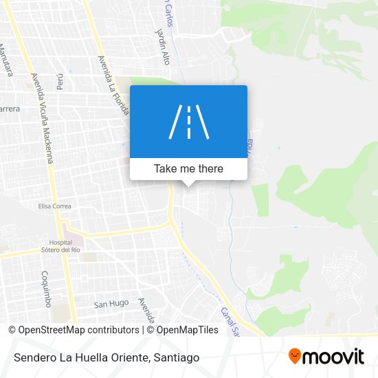 Mapa de Sendero La Huella Oriente