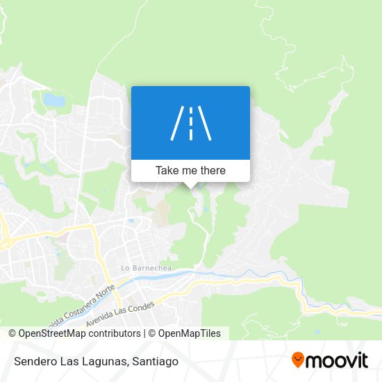 Mapa de Sendero Las Lagunas