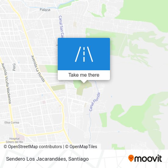 Sendero Los Jacarandáes map