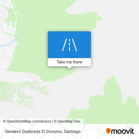 Sendero Quebrada El Durazno map
