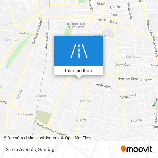 Mapa de Sexta Avenida