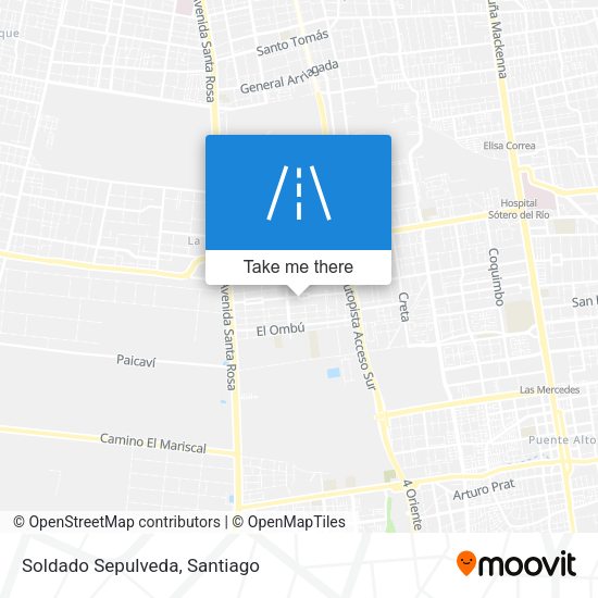 Soldado Sepulveda map
