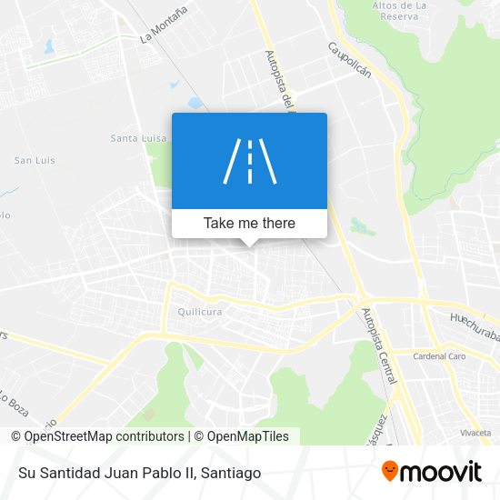 Mapa de Su Santidad Juan Pablo II