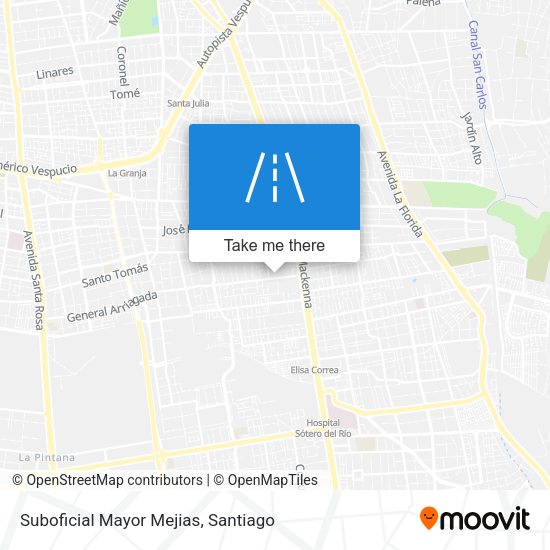 Mapa de Suboficial Mayor Mejias