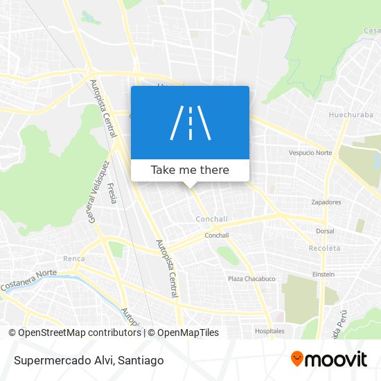 Supermercado Alvi map