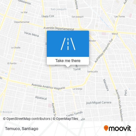 Mapa de Temuco