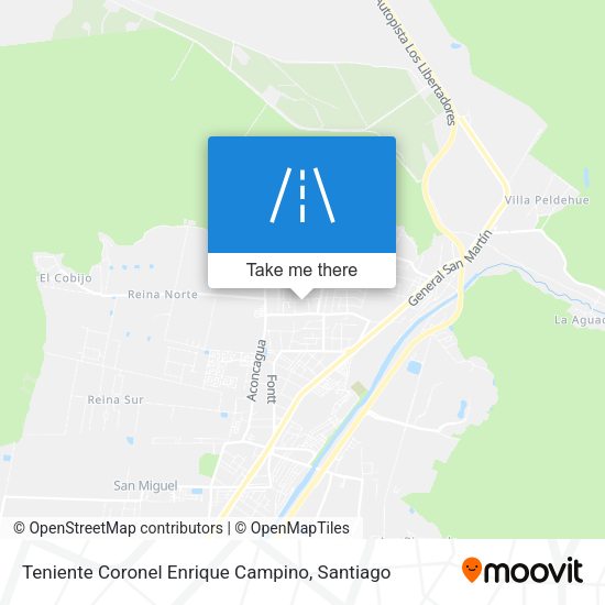 Teniente Coronel Enrique Campino map