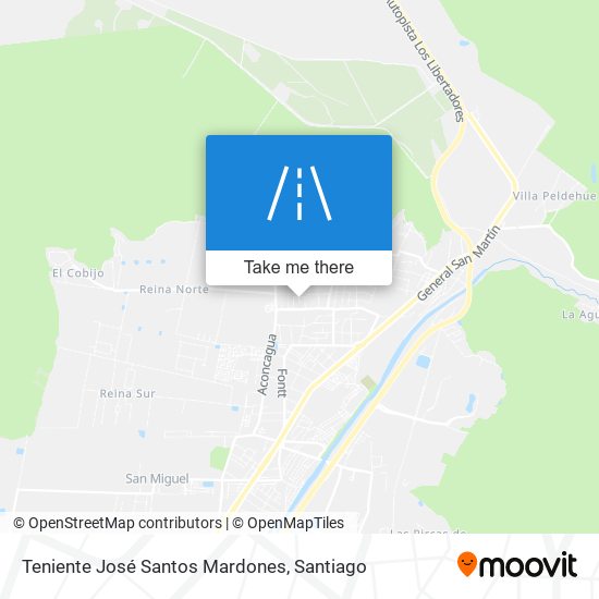 Mapa de Teniente José Santos Mardones