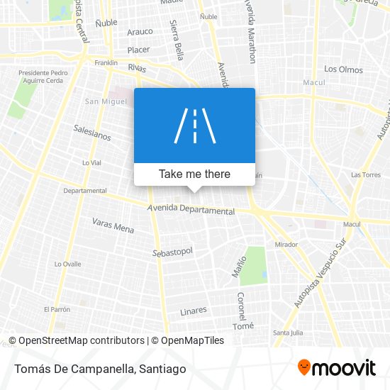 Tomás De Campanella map