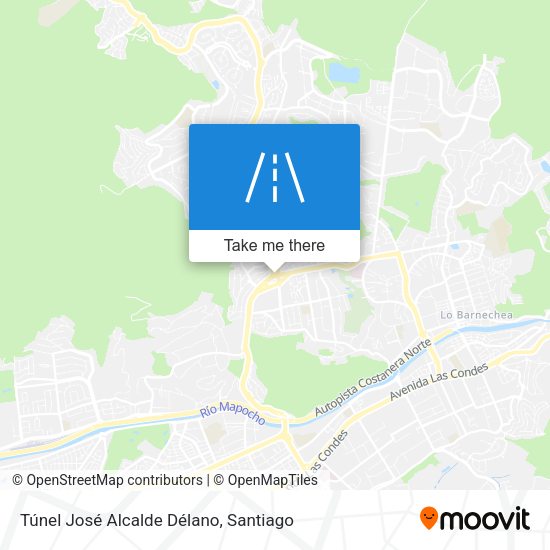 Túnel José Alcalde Délano map