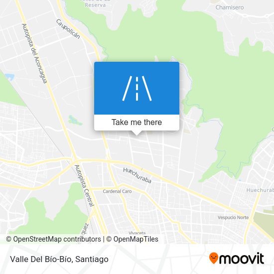 Valle Del Bío-Bío map