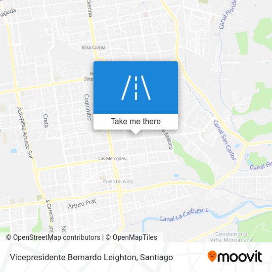 Vicepresidente Bernardo Leighton map