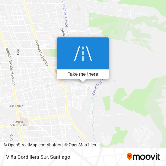 Viña Cordillera Sur map