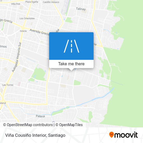 Viña Cousiño Interior map
