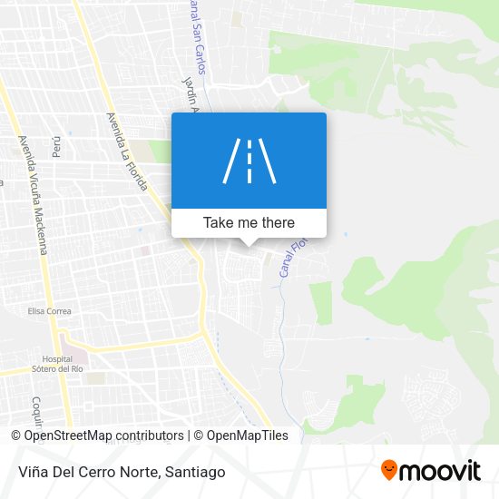 Viña Del Cerro Norte map
