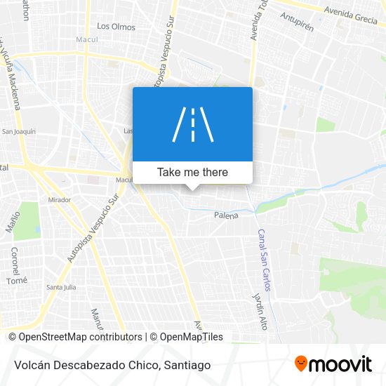 Volcán Descabezado Chico map