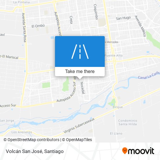 Volcán San José map