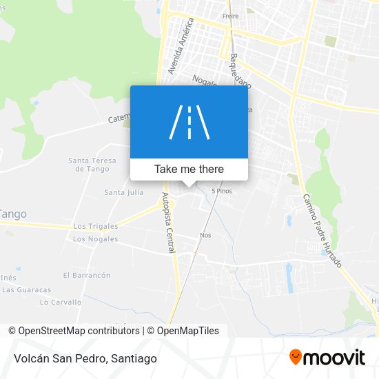 Volcán San Pedro map