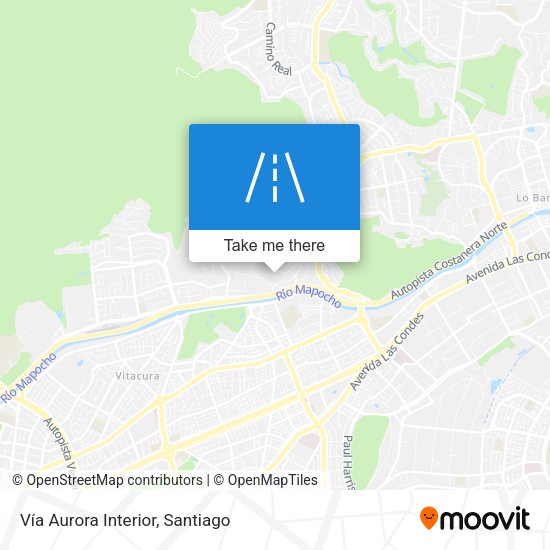 Mapa de Vía Aurora Interior